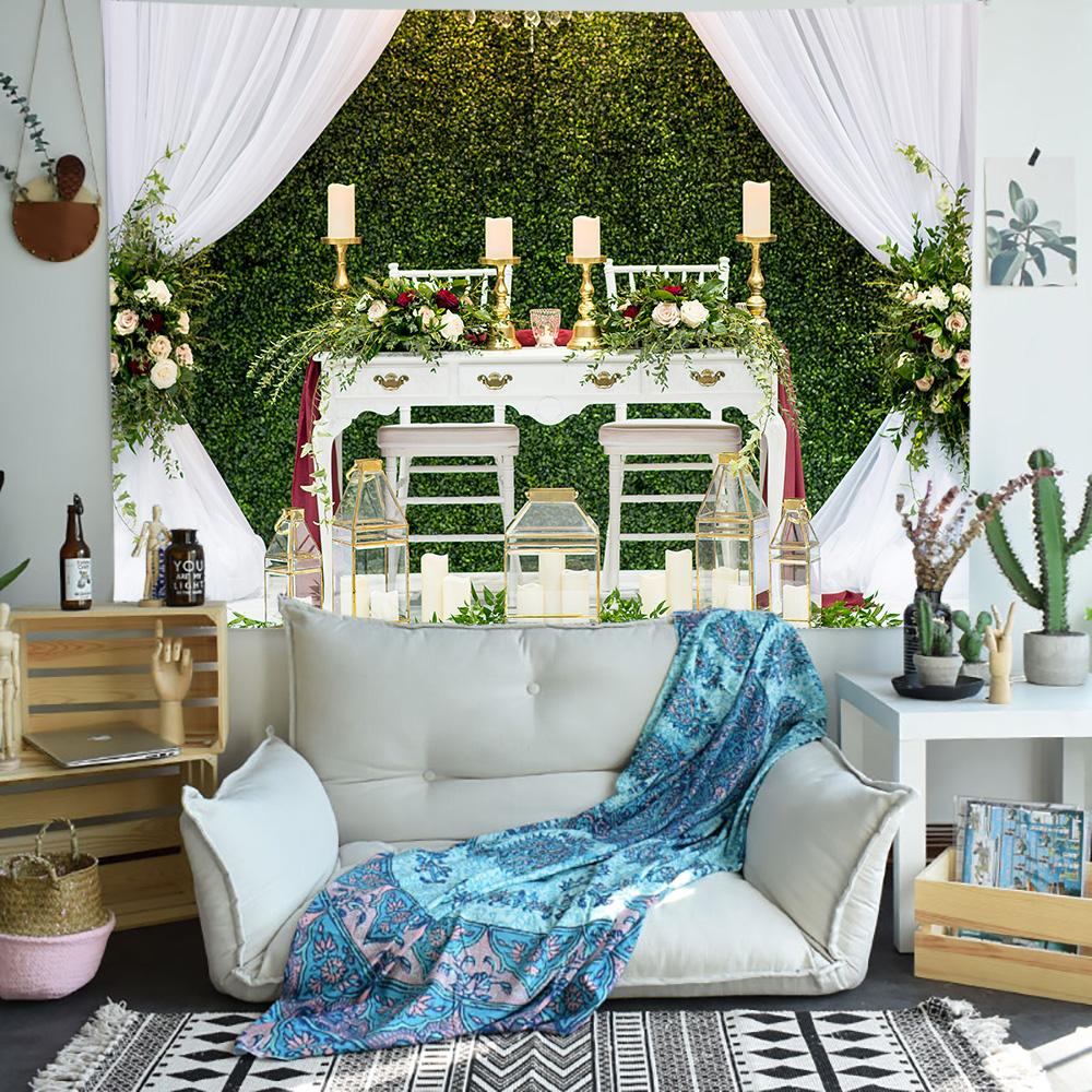 Colorful Floral Plant Print Tapestry Rose Art Pattern Tapestry Home Bedroom Decorative Tapestry