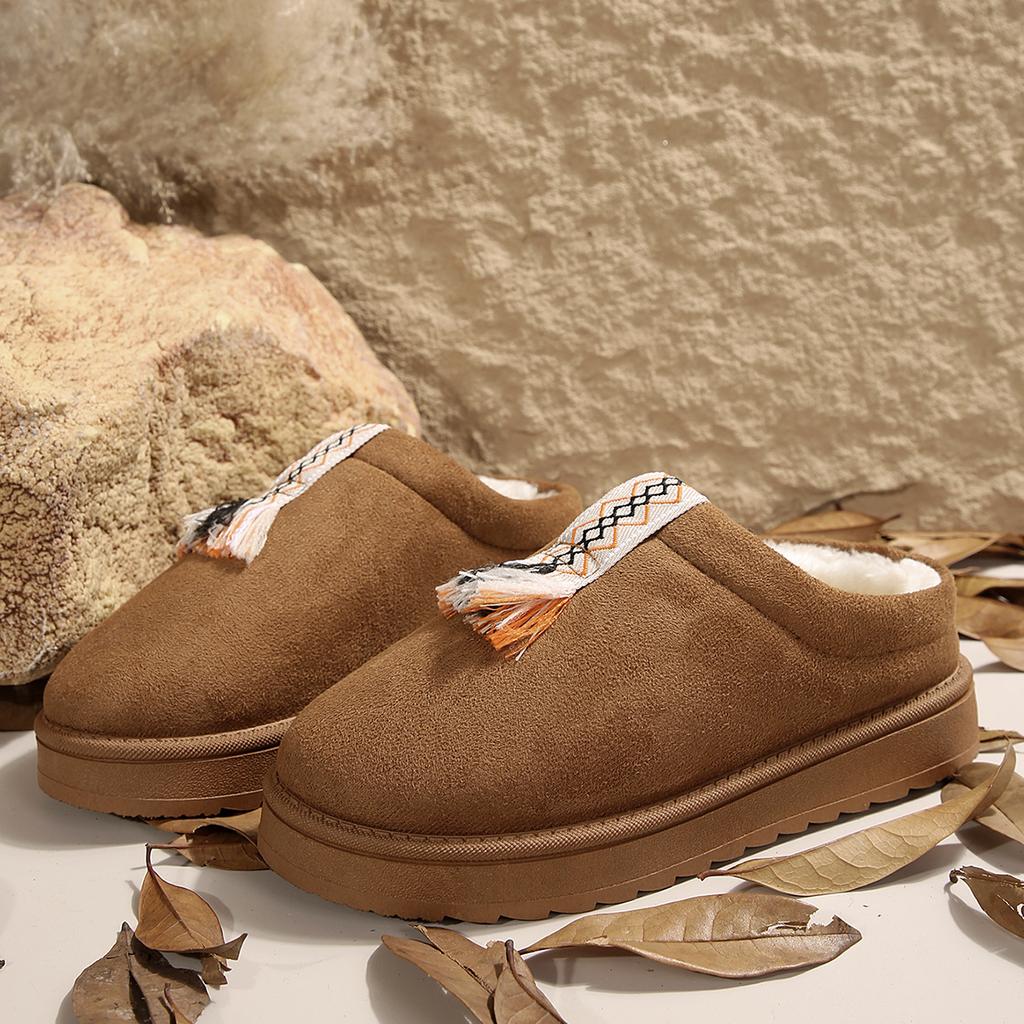 Размер 44 зимние сапоги женские зимние кашемировые теплые толстые подошвы без каблука покрытые волосами полутапочки хлопковая обувь кашемировые теплые сапоги