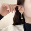 Серебряная игла S925 Преувеличенное Серьга Ультра-фантастические Модные Металлические Большие Кольца Серьги для Женщин