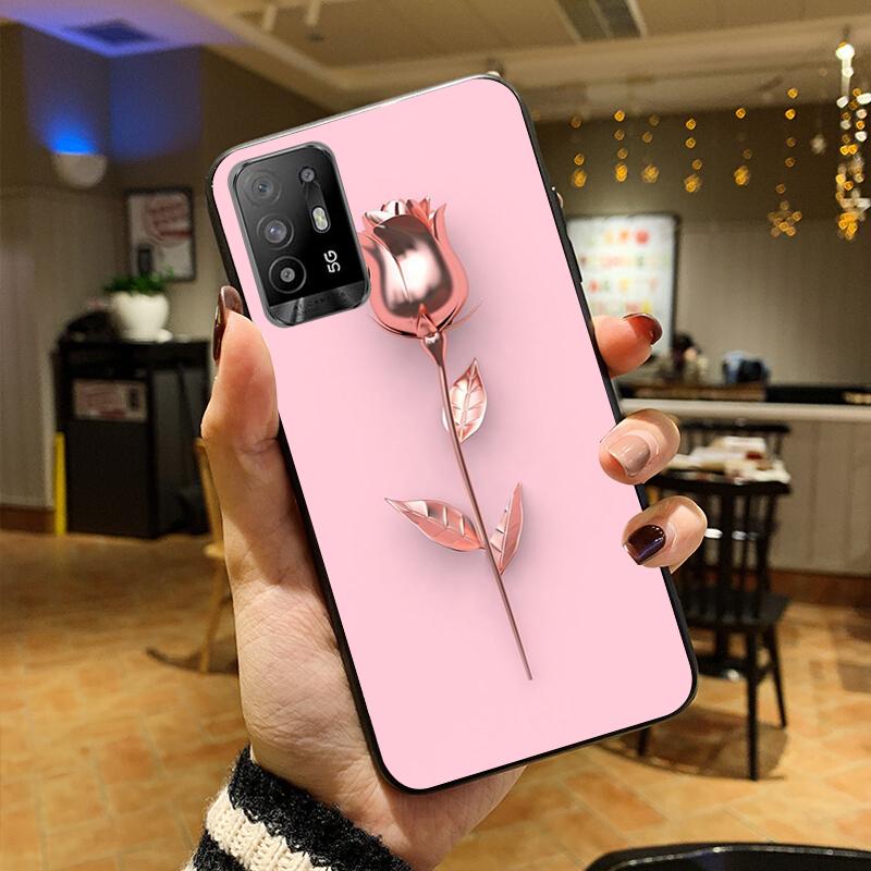 Чехол для телефона в стиле розового золота с любовью для OPPO A54 A74 A94 A53S A9 A5 A15 A16 A91 A96 A76 Reno8 8Pro Reno2 Z