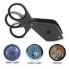 4x 8x 12x Magnifying Glass Magnifier Eye Loupe Handheld Foldable Triple Lenses Magnifying Lens for Coins Jewelry Reading