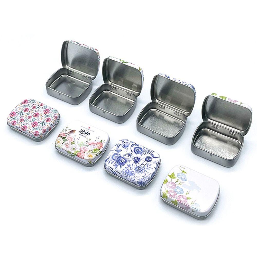 Мини Жестяная Коробка Металлическая Банка для Хранения Новая Жестяная Коробка на Петлях Конфеты