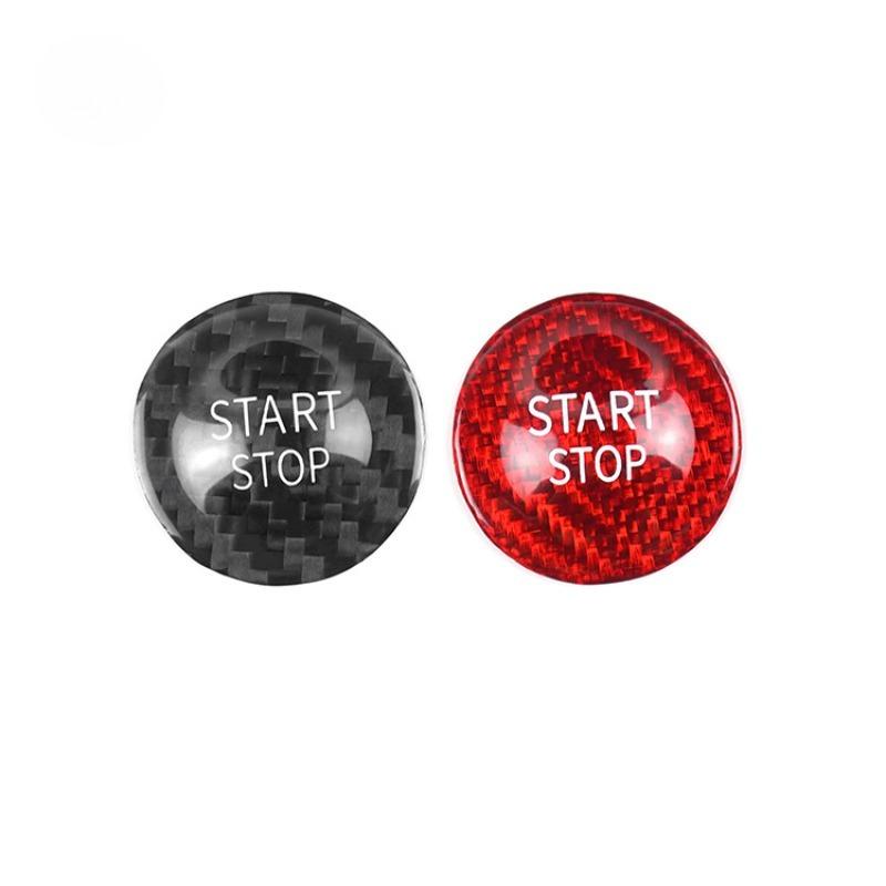 Для Renault megane 3 2 clio 4 Car Captur Накладка на кнопку запуска/остановки двигателя Наклейка из настоящего углеродного волокна 2013 2014 2015 2016 2017 2018