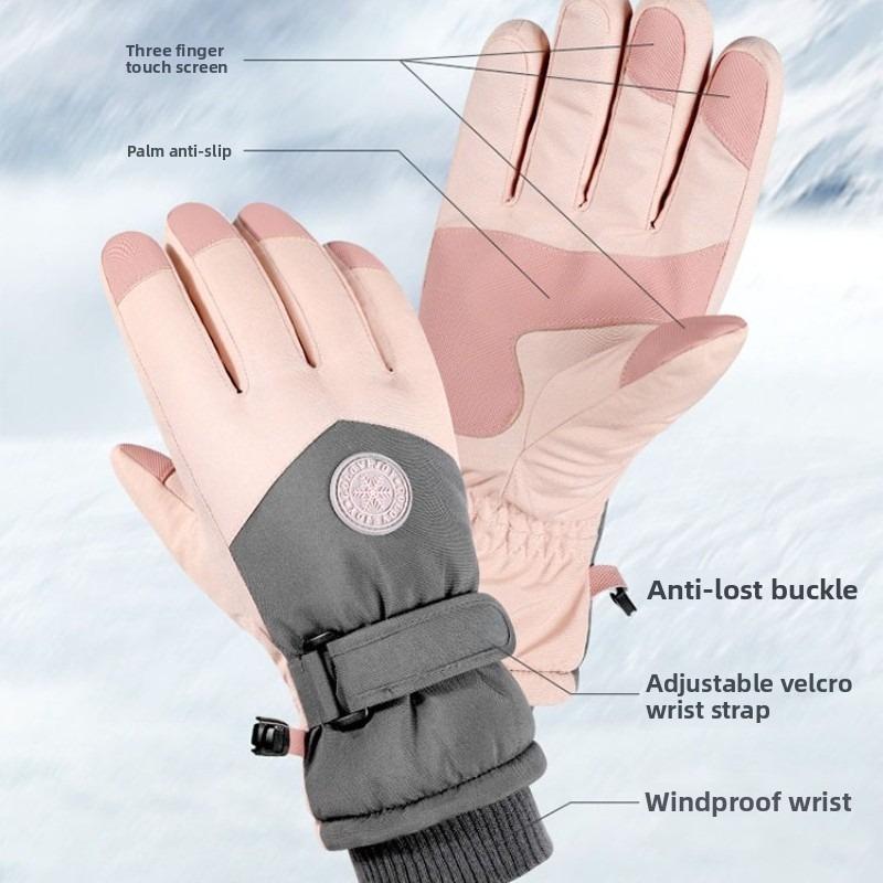 Fleece - lined andthickenedskiglovescycling gearwaterproofcold - resistant, warm - keeping, touch - screen - enabled for couples