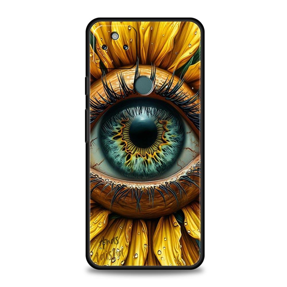 Fashion Eyelashes Eyes Phone Case Cover for Google Pixel 10 9 8 7 6 9A 8A 7A 6A Pro Shockproof Soft TPU 10 Pro XL Shell Fundas