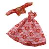 Red Flower Fashion Dress For Barbie Doll Outfits Coat Princess Party Gown Clothes For Barbie Dollhouse 1/6 Doll Accessories Toy