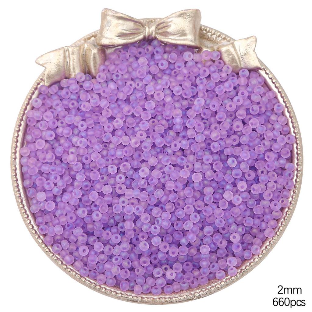 Высококачественные матовые стеклянные бусины-бисер разных цветов для изготовления украшений своими руками