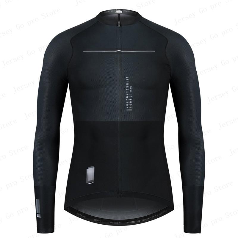 New Spring/Autumn Triathlon Men Long Sleeve Cycling Clothing Breathable Anti-UV Bicycle Jersey Set Wear Bib Pants Ropa Ciclismo