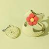 Pastel Pet Big Flower Point Harness Set, Green