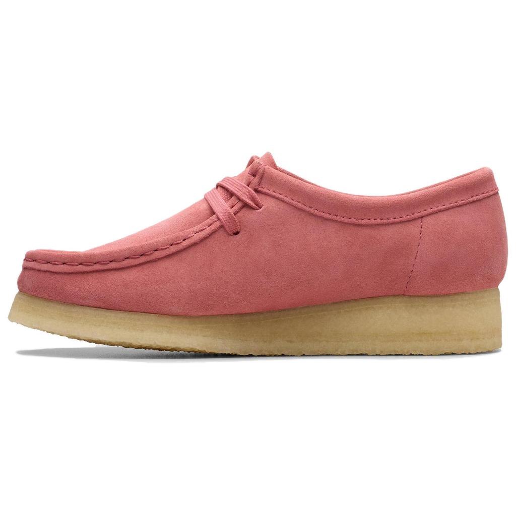 Clarks Замшевые Легкие Дышащие Повседневные Туфли Женская обувь Розовый 26179159