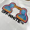 Off-White Лето 2025 года, новая классическая футболка с короткими рукавами и принтом в виде человека с 3D-моделированием для мужчин и женщин, парная футболка