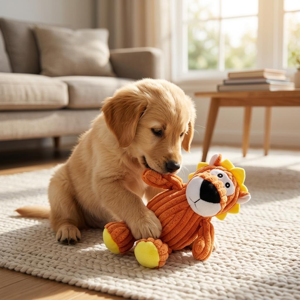 Pet Squeaky Chew Toy Soft Plush Dog And Cat Interactive Product With Sound Module
