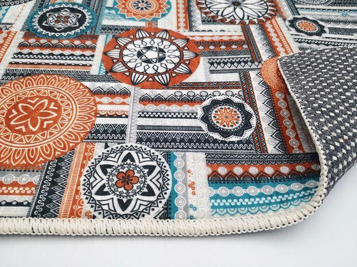 Tapis - MANI TEXTILE - PORTO - 200x290 cm - Antidérapant - Lavable en machine - Polyester