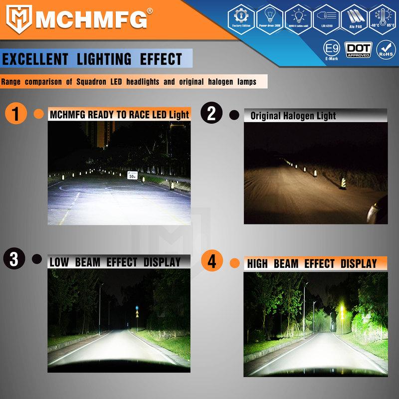 MCHMFG Мотоцикл кристальный светодиодный фонарь Фара Для KTM EXC SX SXFXC XCF XCW XCFW Эндуро MX Мотоцикл
