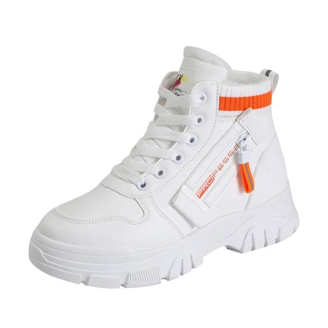 Зимние ботинки, женские ботильоны, теплая зимняя женская обувь из искусственного меха, кроссовки, женская обувь на плоской подошве со шнуровкой, женские короткие зимние сапоги