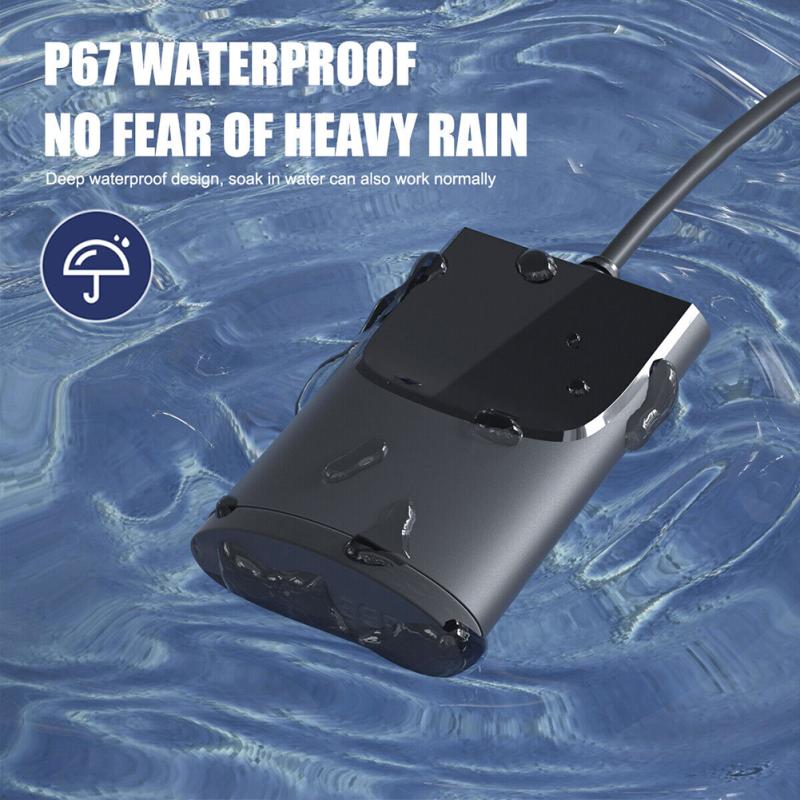 USB-зарядное устройство для мотоцикла, 12 В, 24 В, быстрая зарядка USB A Type-C, двухпортовый водонепроницаемый зажим на руль