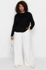 Women's Fashion New Plus Big Size Sweater Black Stripe Detailed Knitwear Sweater
