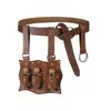 Medieval Alchemist Cosplay Belt PU Leather Waist Pouch with 3 Cork Renaissance Style Decorative Belt for and Perfect for School Cultural and Stage