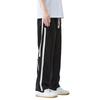 OVERPROTECTION Men's Striped Straight-Leg Wide-Leg Trousers