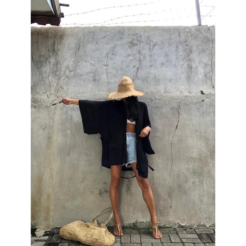 Plus Size Women's New Cardigan with Loose Beach Holiday Sunscreen Smock