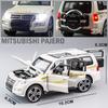 Масштаб 1/32 Mitsubishis Pajero Внедорожник Модель из сплава Металлическая литая под давлением Машина Игрушка Модель Коллекция Симуляция Звук Свет Игрушка для Детей Подарок