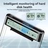 Прозрачный корпус для 25 HDD Smart Inch, внешний корпус для HDD USB3.2 Gen2, корпус для хранения HDD SSD SATA для ноутбука ПК