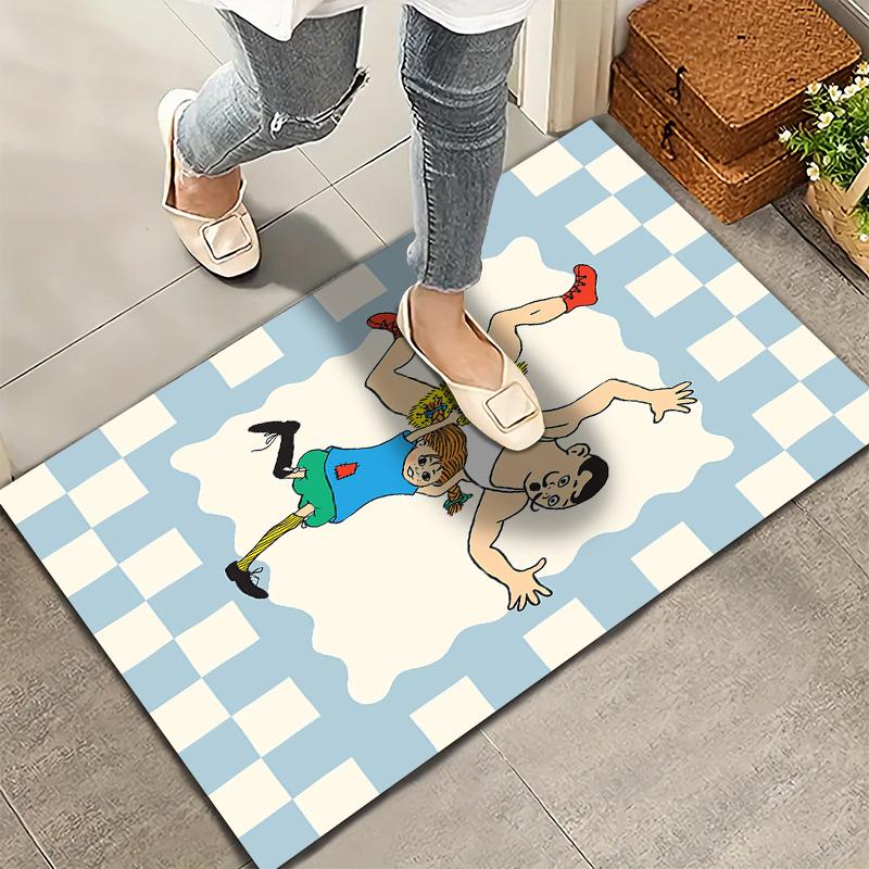 Pippi Carpet Rug For Living Room Bedroom Home Sofa Decoration Kids Play Nonslip Floor Mat