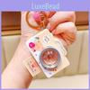 Cute Heart Camera Pvc Keychain Plush Decorative Key Ring Perfect For Gifts Collectibles And