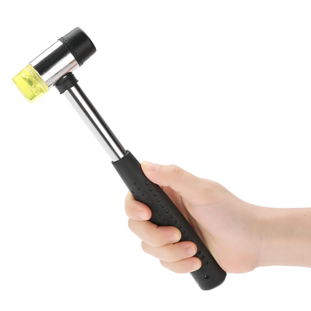 25mm Size Rubber Hammer Rubber Material Double Faced Hammer Plastic Mallet Furniture Assembly