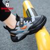 Babu Bean Classmate Boys Sneakers 2025 New Autumn Middle and Older Children's Leather Surface Waterproof Children's Shoes Casual Shoes