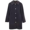 Mackintosh Scottish Wool Stainless Collar Coat 32 Navy Women Used