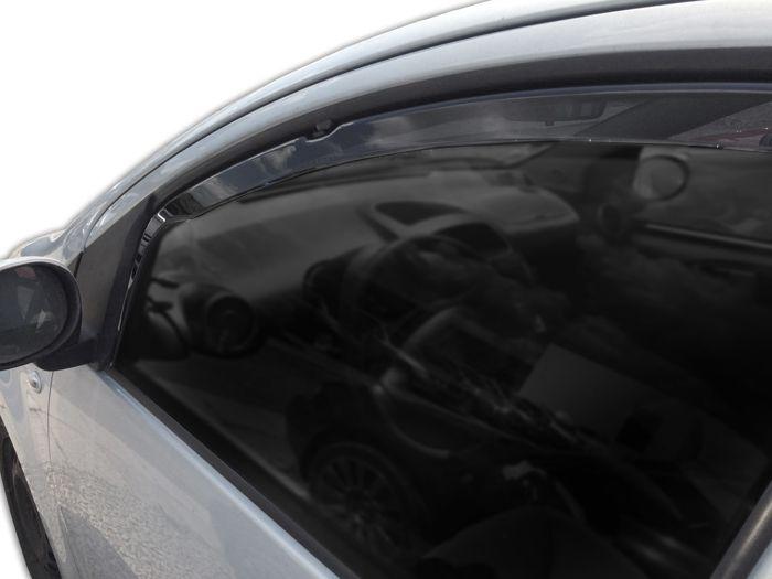 Déflecteurs d'air - JJ-AUTOMOTIVE - Toyota Aygo 5D - 2005-2014 - 2 pièces - Noir/Fumé