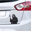 Маска Хэллоуин Ужас Мужская Наклейка на Автомобиль Праздничная Атмосфера Украшение Наклейка на Автомобиль