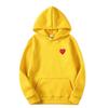 PLAY Kawakyu Embroidery Love Heart Unisex Oversized Hoodie - Autumn/Winter Plus Velvet Sweatshirt