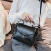 Small Square Bags For Women Fashion Solid Color Designer Crossbody Shoulder Bag Vintage PU Leather Handbags Female Bag