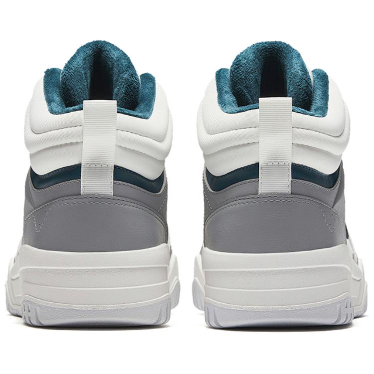 Anta Полная оценка Ткань Синтетическая кожа Плюшевые удобные нескользящие теплые высокие скейт-кеды мужские скейт-кеды белые серые синие 112448972-4