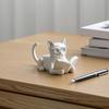 Украшение "Читающий кот", 3D-печатный настольный декор с очками и книгой, Многофункциональная подставка для телефона, Закладка, Экологичный PLA Декор для дома, Подарок для любителей книг
