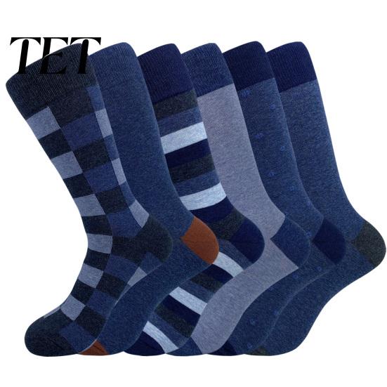 Mens Thermal Socks Men Argyle Crew Socks, Plus Size, Colorful Striped Cotton Winter Warm for Dress Thickened Autumn Cold Weather Thick