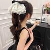 French Lace Bow Ponytail Clip Sweet Shark Clip Bohemia Holiday Style Hairpin Hair Accessories