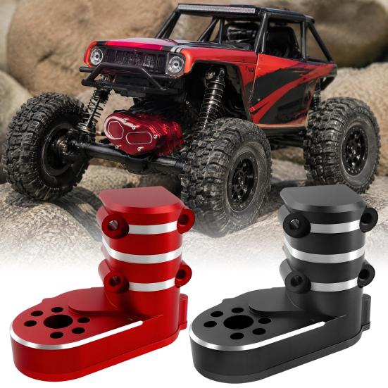 High Torque Upgrade Part Metal Worm Gear Transmission Case for 1/24 Axial SCX24 Crawler, Aluminum Precision Crawler System CNC Car Electronic