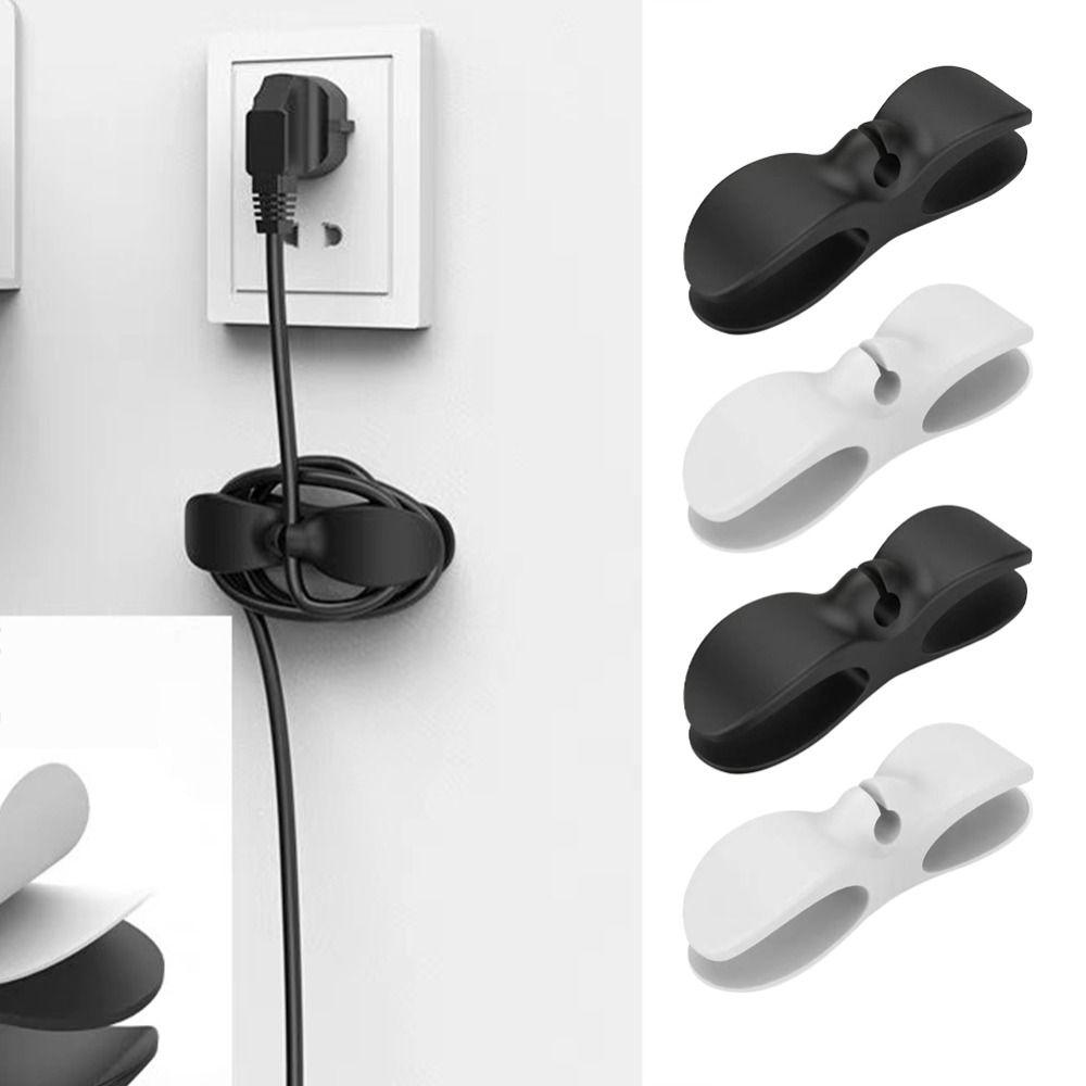 Wall Hanging Cable Management Clips Cord Winder Organizer Wire Fixer Bobbin Winder Clips Holder