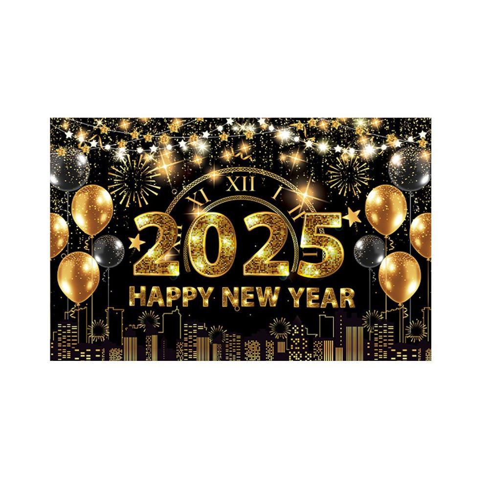 New Year Theme Happy New Year Photography Backdrop Background Banner Home Party Decor