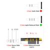 Compatible with Geekria Male To Female Headphone Plug Conversion Audio To Male To Female Plug Adapter Gold Plated 3.5mm (1/8'') 2.5mm Adapter, Plug,