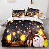 Game Genshin Impact Amber Gorou Hu Tao Costume Duvet Cover Cartoon Bedding Sets Bed Set Quilt Comforter Covers Home Textiles