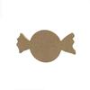 Wooden Shape To Decorate - Candy - 13 Cm - Brown - Adult - Mixed