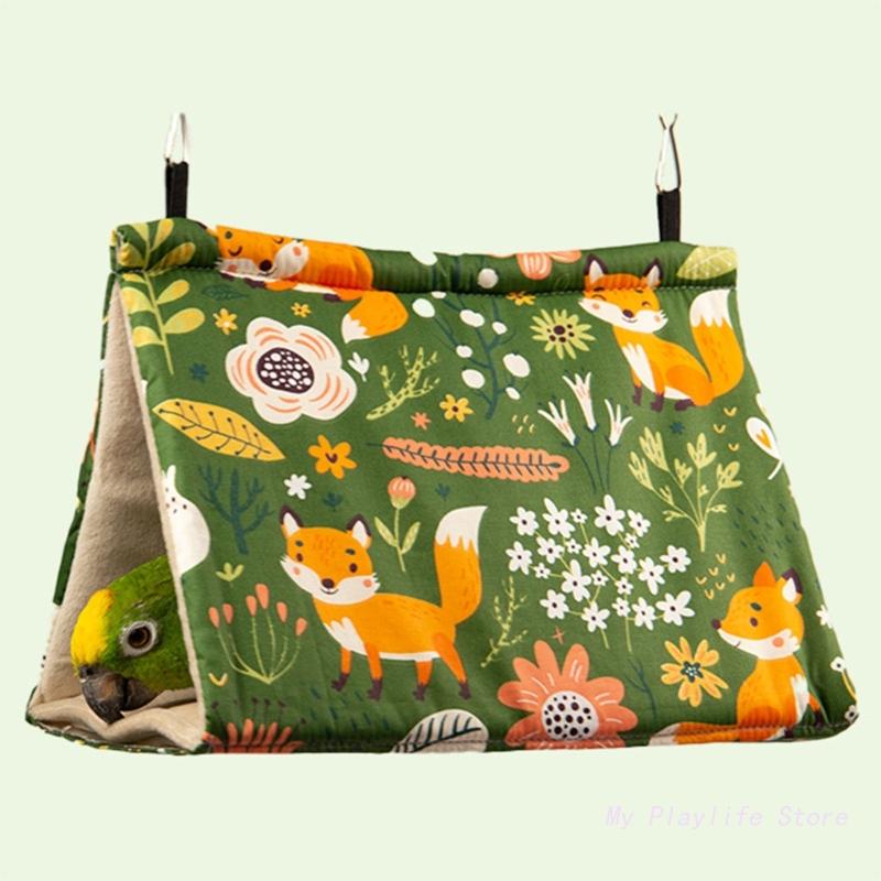 Зимний теплый птичий домик-гнездо, подвесной гамак для попугаев, бархатный сарай, клетка для зябликов, укрытие для птиц, спальная кровать, теплые качели