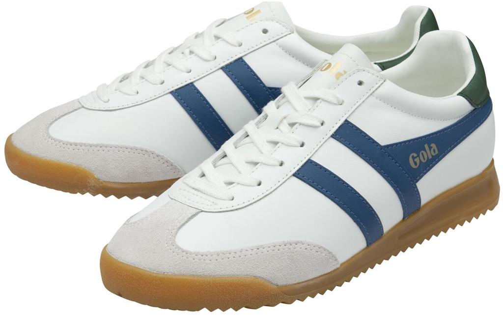 Кроссовки Gola Classics Men's Torpedo Leather Trainers white/marine blue/evergreen
