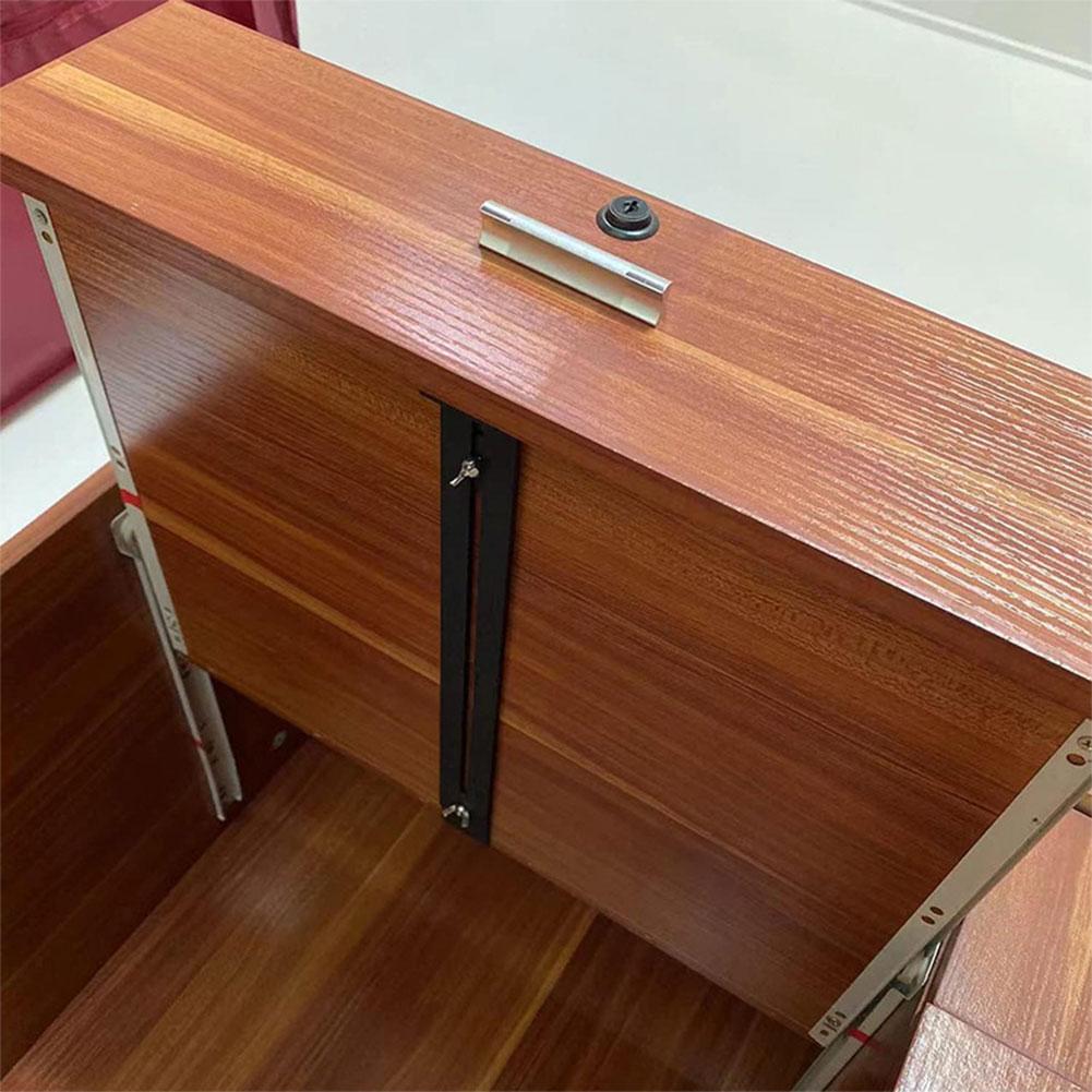 4Pcs Furniture Repair Kit Mounting Brackets with Screws Bottom Support Tool Set for Wood/Particleboard/MDF Chest of Drawers