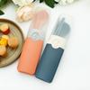 Portable Travel Dinnerware Set Knife Fork Spoon Chopsticks With Cutlery Box Student Office Worker Flatware Set BBQ Party Tableware Set