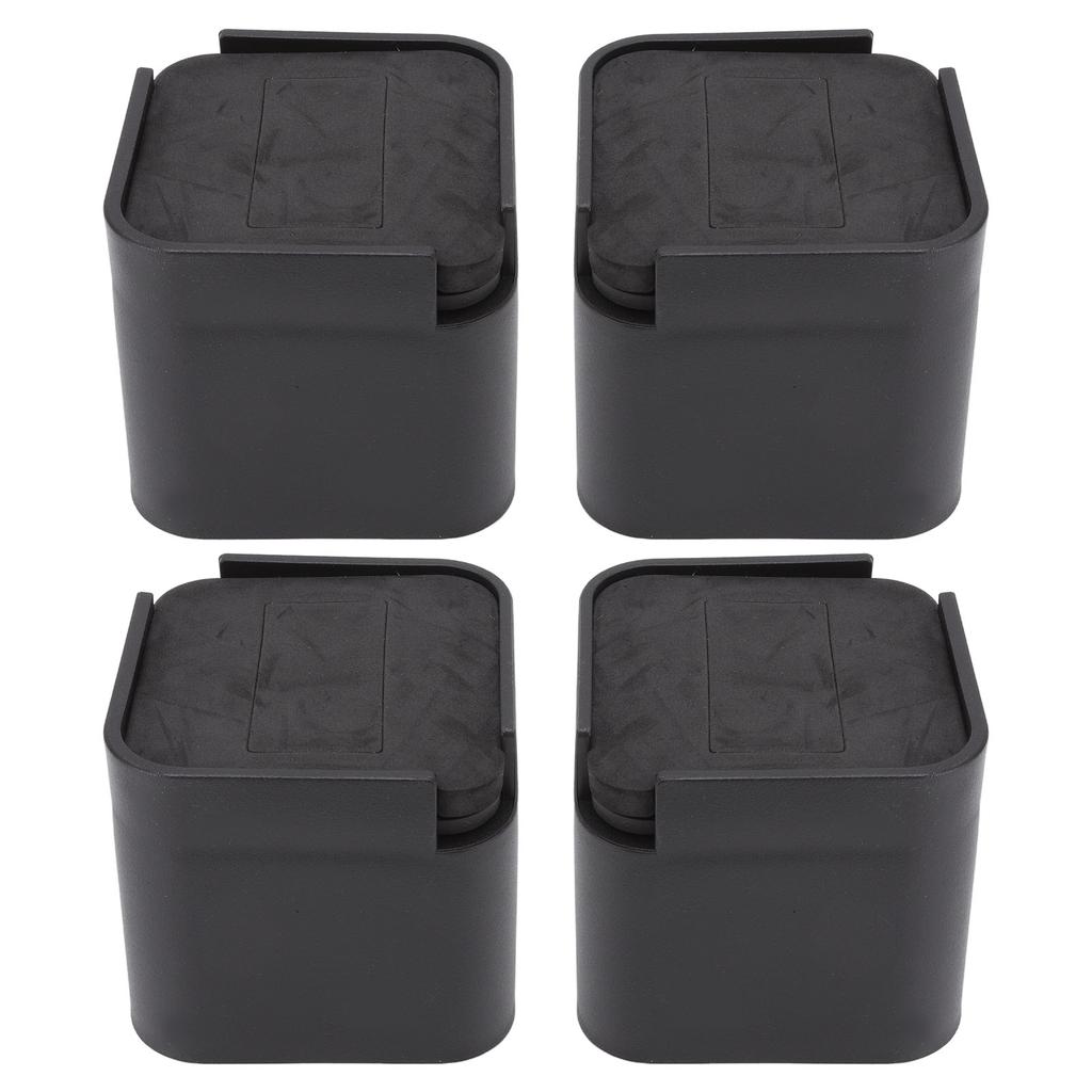 4 Set Rubber Bed Risers Multifunctional Safe Expansion Space Furniture Raiser for Tables Chairs Sofas and Cabinets